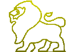 Gif animé lion doré